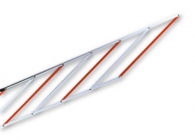 Алюминиевая шторка-решетка под стрелу, 2м																				